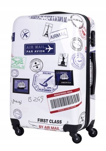 WALIZKA ŚREDNIA PODRÓŻNA KÓŁKA BAGIA 20 X WZÓR XL na Arena.pl