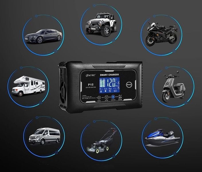 PROSTOWNIK DO AKUMULATORA AUTOMATYCZNY SMART 12/24V ŁADOWARKA zdjęcie 11