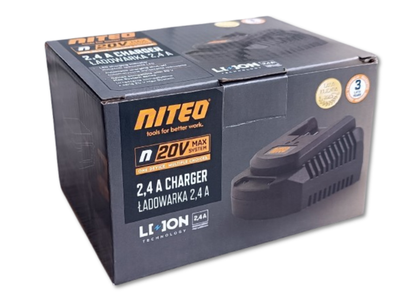 Ładowarka 2,4A do akumulatorów NITEO 20V MAX System zdjęcie 7