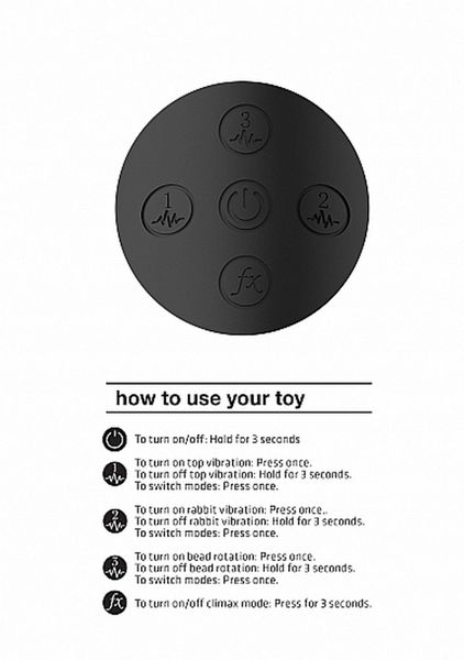 Nilo - Pinpoint Rotating G-Spot Rabbit - Black zdjęcie 12