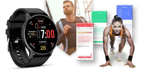 smartwatch giewont czarny gw120-2 pro na Arena.pl