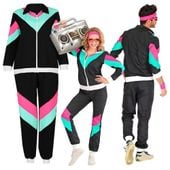 STRÓJ KOSTIUM PRZEBRANIE DRES DISCO MAN KURTKA SPODNIE DRESIARA LATA 80' XL