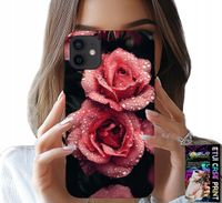 ETUI DO IPHONE 12 - PIĘKNE RÓŻOWE RÓŻE, KWIECISTE WZORY, CASE