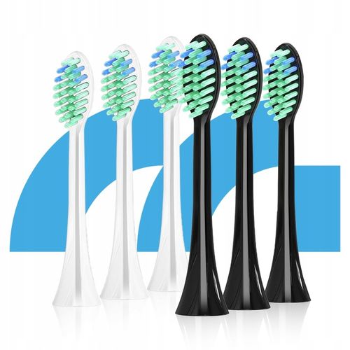 2x SZCZOTECZKA SONICZNA ELEKTRYCZNA DO ZĘBÓW ZESTAW 6 KOŃCÓWEK na Arena.pl