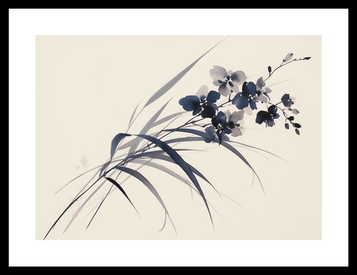 Plakat 35x25cm Orchidea w Sepii na Arena.pl
