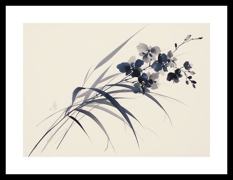 Plakat 35x25cm Orchidea w Sepii zdjęcie 3