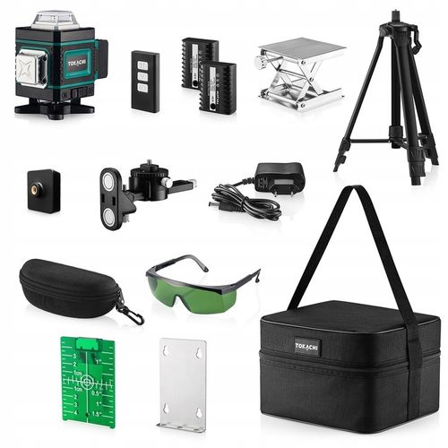 POZIOMNICA LASEROWA 4D POZIOMICA 16 LINII PŁASZCZYZNOWA 360 LASER na Arena.pl