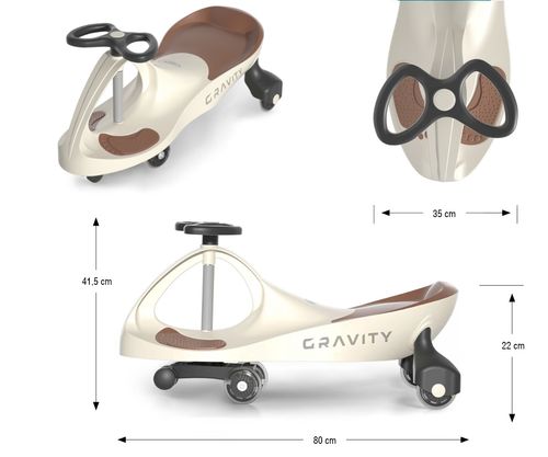 MILLY MALLY Jeździk Grawitacyjny Gravity Beige Brown na Arena.pl