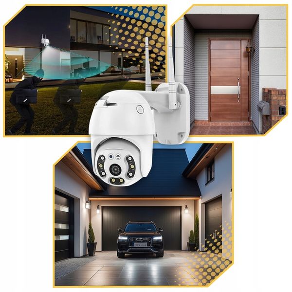 KAMERA ZEWNETRZNA WIFI OBROTOWA IP FULL HD 360 MONITORING ZOOM 4x DETEKCJA zdjęcie 9