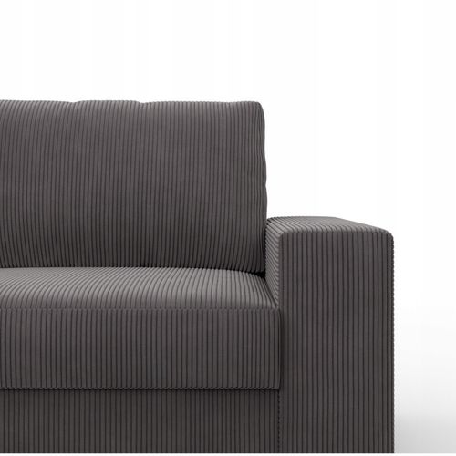 NAROŻNIK VELANO CIEMNY SZARY Rogówka KANAPA Rozkładana z Funkcją Spania na Arena.pl