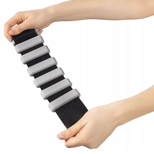 Ciężarki na Kostki i Nadgarstki do Ćwiczeń Regulowane 2x 0,45kg Szare DrFit na Arena.pl