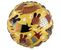 Balon foliowy Pieski Jamniki, 45 cm (luz)