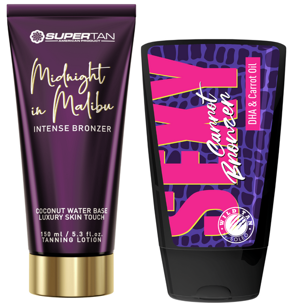 Supertan Midnight in Malibu Mocny Bronzer + Wild Tan Sexy Carrot Gratis zdjęcie 1