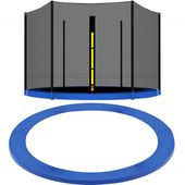 Osłona na sprężyny z siatką do trampoliny zewnętrzną 12FT 360/366/369 cm niebieska