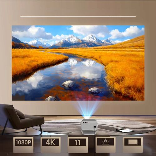 PROJEKTOR LED MAGCUBIC L018 4K 1080p ANDROID SMART TV WiFi GŁOŚNIK BT na Arena.pl
