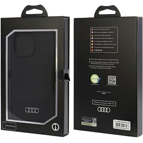 Audi Silicone Case iPhone 15 Pro Max 6.7" czarny/black hardcase na Arena.pl