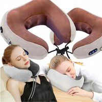 MASAŻER PODUSZKA MASUJĄCA ELEKTRYCZNA PODRÓŻNA ROGAL NA SZYJĘ ZAGŁÓWEK MDHL