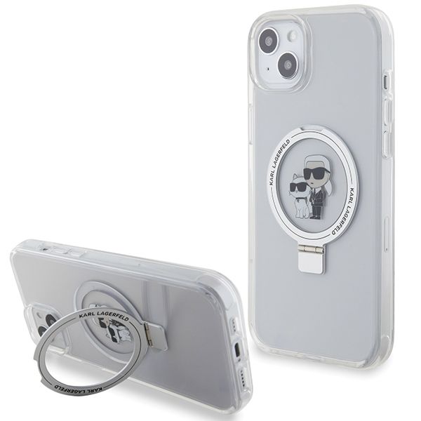 Etui Karl Lagerfeld do iPhone 15 Plus, iPhone 14 Plus, Biały, MagSafe zdjęcie 1