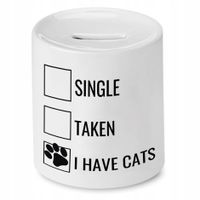 Skarbonka Śmieszna Zabawna Single Taken Prezent Z Nadrukiem Ze Zdjęciem