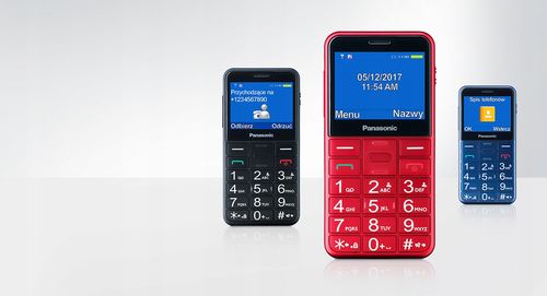 Telefon komórkowy PANASONIC KX-TU155EXRN Czerwony na Arena.pl