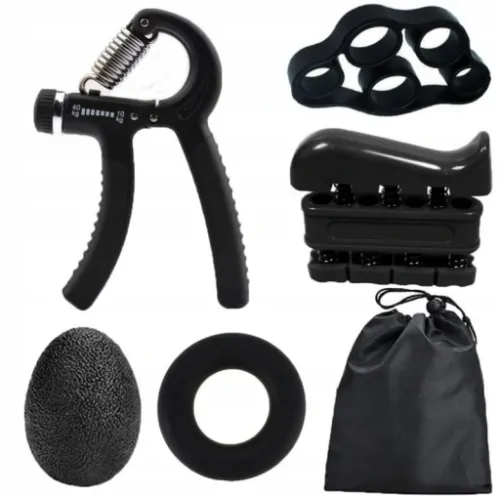 ŚCISKACZ DO RĄK TRENER DŁONI PALCÓW ZESTAW REHABILITACJYJNY REGULACJA na Arena.pl