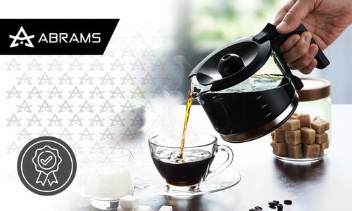 EKSPRES DO KAWY PRZELEWOWY 800ML 1000W BLOKADA KAPANIA PODTRZYMANIE TEMP na Arena.pl