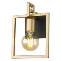 Kinkiet ścienny Primero WL-44003-1-BK-GD kwadratowy złoty