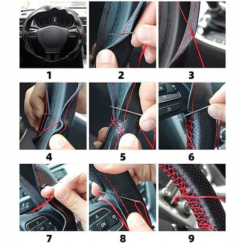 POKROWIEC NA KIEROWNICĘ ALCANTARA ZAMSZOWY Z Jednego Kawałka DO OBSZYCIA na Arena.pl