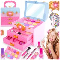 KUFEREK KOSMETYKÓW PAZNOKCI MAKIJAŻ MAKEUP ZESTAW DLA DZIEWCZYNKI PREZENT