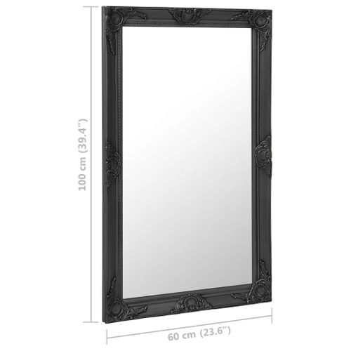 Lustro Ścienne W Stylu Barokowym, 60X100 Cm, Czarne na Arena.pl