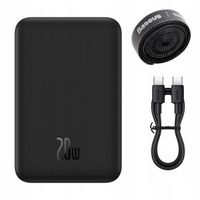 BASEUS SZYBKI POWERBANK MAGNETYCZNY 20000MAH ŁADOWANIE QI 20W MAGSAFE USB-C