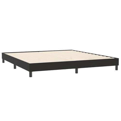 Łóżko Box Spring bez materaca Czarne 200x210 cm Aksamit na Arena.pl