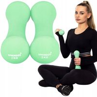 HANTLE HANTELKI CIĘŻARKI FITNESS 4kg DO ĆWICZEŃ CIĘŻARKI ZESTAW 2x2kg