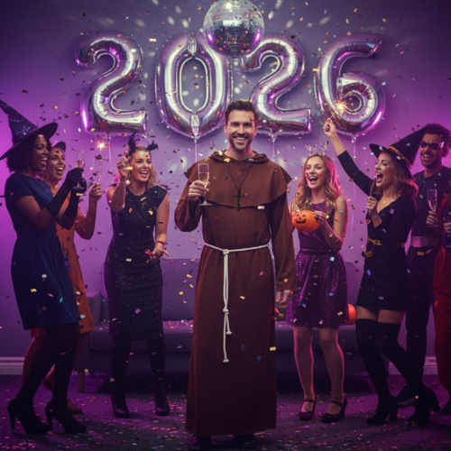 Przebranie halloween dla dorosłych mnich na Arena.pl