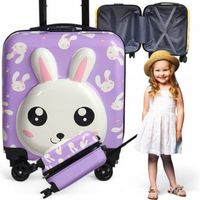 KRÓLIK KRÓLICZEK DZIECIĘCA WALIZKA DZIECI BAGAŻ PODRÓŻNA 3D SZYFR