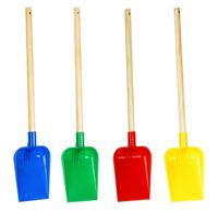 DLA DZIECI ŁOPATKA DUŻA Z DREWNIANĄ RĄCZKA KOLORY