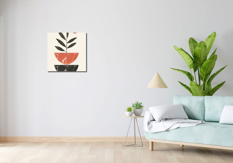 Obraz 50x50cm Roślinna Sztuka zdjęcie 2
