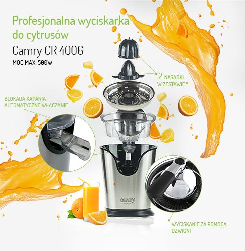 CR 4006 Wyciskarka profesjonalna do cytrusłw na Arena.pl