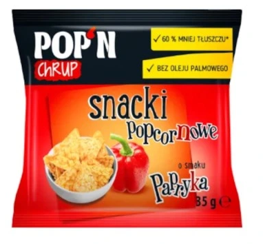 SANTE SNACK POPCORNOWE PAPRYKA 35G zdjęcie 1