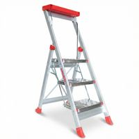 Drabina aluminiowa schody schodki magazynowe FARAONE SGP03.P.17 - 2,73 m