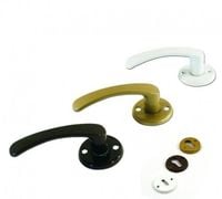 klamka malowana krótka złota + szyld na wkładkę - mp kl ky zł