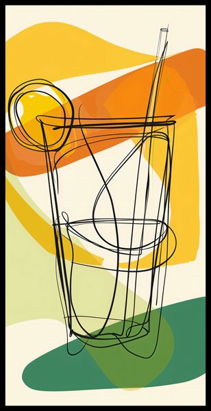 Plakat 50x100cm Koktajl Artystyczny zdjęcie 2