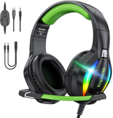 SŁuchawki Nauszne Gamingowe Krysenix Pg1 Rgb Mikrofon