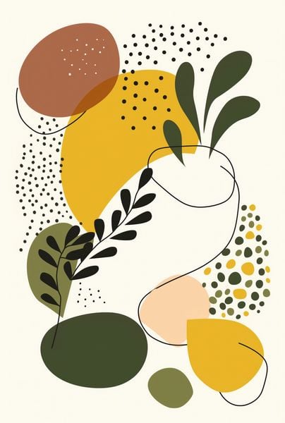 Plakat 68x101cm Botaniczne Impresje zdjęcie 1