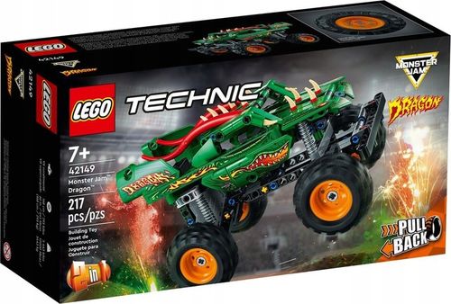 KLOCKI LEGO TECHNIC 42149 MONSTER JAM DRAGON 2 W 1 na Arena.pl