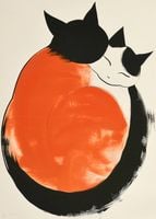 Plakat 39,5x55cm Yin i Yang Kotów