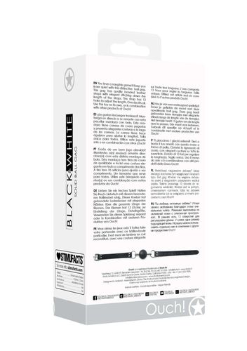 solid ball gag - with bonded leather straps na Arena.pl