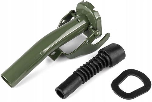 KANISTER NA PALIWO 20L METALOWY ZBIORNIK BAŃKA NA OLEJ BENZYNĘ ROPĘ + LEJEK na Arena.pl