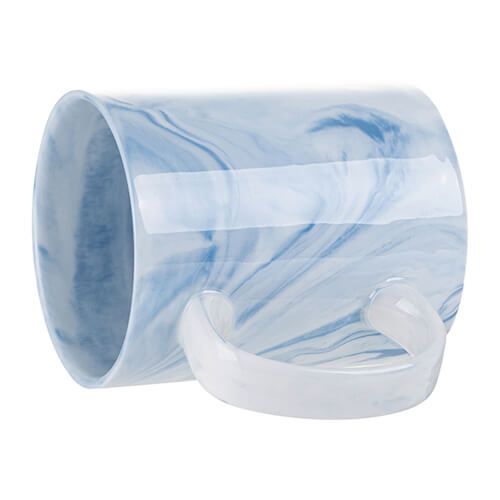 Kubek 330 ml do sublimacji - niebieski marmur na Arena.pl