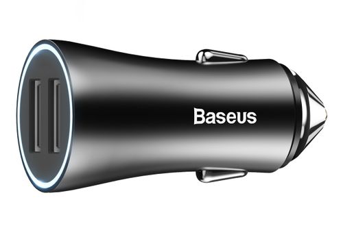 Ładowarka Samochodowa 2xUSB Baseus FastCharge 2.4A czarny na Arena.pl